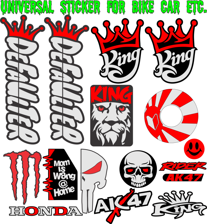15 Sticker for Bike, cycle, mobile, car, etc