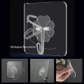 Pack of 10- Magic Hook Without Nails Transparent Strong Sticky Heavy Magic Wall Hook Reusable Adhesive Hooks Suction Cup Hook Hanger Strong Vacuum Holder For Wall Door Bathroom Kit. 