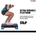 Aerobic Stepper, aerobic step up , Fitness Adjustable Cardio Step Exercise, aerobic step board. 