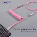 Keyboard Cable Extra-long Type-C to USB Coiled Gaming Keyboard Cable. 