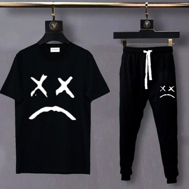 Summer%20Tracksuit%20Round%20Neck%20Half%20Sleeves%20T%20Shirts%20Top%20Quality%20Trouser%20For%20Men%20And%20Women's%20-%20Image%202