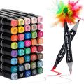 Colored Markers, Double Head Manga Sketching Marker Pens, Student Drawing Set, Permanent Art Markers for Anime Design, Painting,Adults Coloring Book,Illustrations Sketch for kid. 