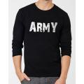 "ARMY" ROUND NECK FULL SLEEVES PRINTED T-Shirt. 