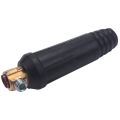 Spreeshop 1 Set of Black European Style Electric Welding Machine Cable Connector DKJ 35-50 Quick Connector Plug Socket. 
