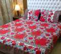 3D King Size Crystal Cotton Bedsheets Full Size. 