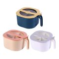 【FUN LIVE】 4 In 1 Plastic Seasoning Box With Spoons Clear Cover Multi Compartment Herb Spice Jars Pots Condiment Storage Container. 