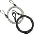 100CM/3.3Ft Long Travel Security Cable Lock,Braided Steel Coated Safety Cable Luggage Lock,Safety Cable Wire Rope. 