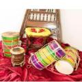 Dholki, Dholak, Mehndi Dholki, Musical Instruments, Dholak With Metal Hooks. 