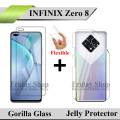 INFINIX Zero 8 Unbreakable Gorilla Glass Screen Protector + Back Jelly Protector Clear Soft Film Protection Hydrogel Film Protector For INFINIX Zero 8. 
