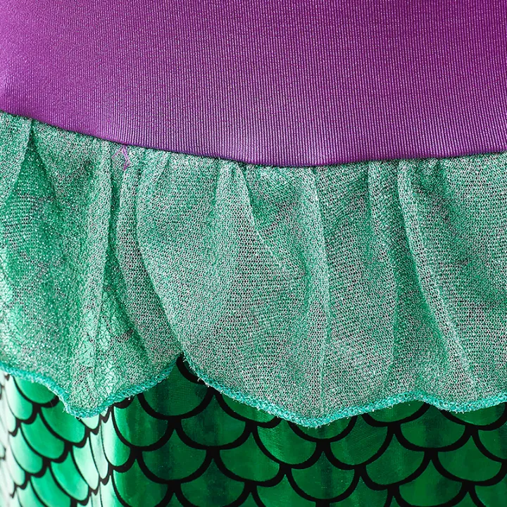 Girls%20Mermaid%20Dress%20Long%20Sleeve%20Sequin%20Patchwork%20Fish%20Scale%20Fishtail%20Mesh%20Embellished%20Cute%20Princess%20Dress%20-%20Image%203
