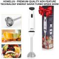 Hand Blender Mixer 800W Chopper Mixer Bowl Egg Whisk & Beaker - Coffee Beater - Egg Beater Machine For cake - Meat Chopper  Stainless Steel Hand Blender with 4 Blades  2 Speed Levels  Ice Crushing, Smoothies, Powerful & Durable Home & Kitchen Appliance. 