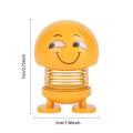 Random Emoji's Shaking Head Doll Emoji Spring Dolls Funny Expression Bouncing Toy Shaking Spring Head Dancing Doll Toys For Car Dashboard. 