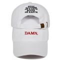 Unisex Spring summer DAMN Hats Embroidered Earth Dad Hat Hip Hop cap Kendrick lamar Rapper Snapback hats Baseball Cap wholesale. 