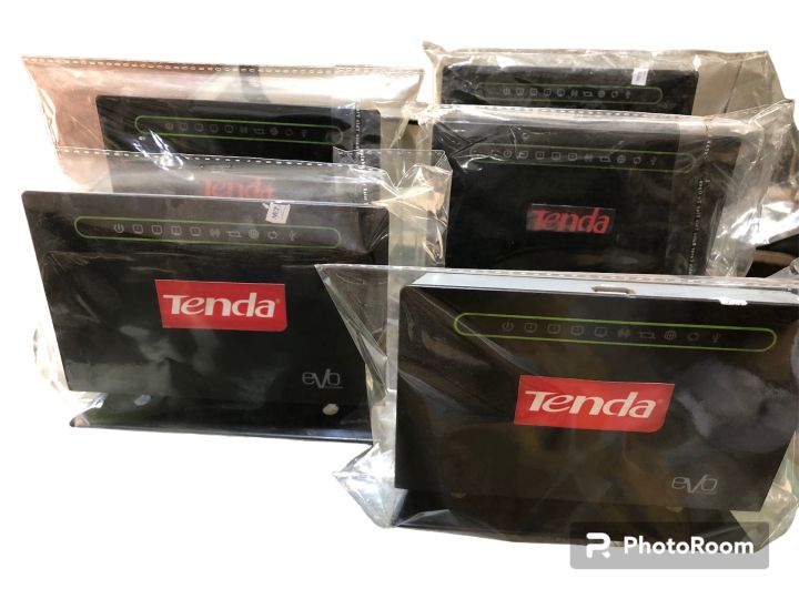 Wifi Router Ptcl Tenda Router Software Installed Support PPOE DHCP STATIC IP Signal Range Good Used Router With Adapter