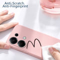 Biruiqu For Xiaomi Redmi Note 13 Pro 4G Case Liquid Silicone Soft Gel Rubber Shockproof Cover. 