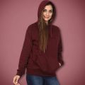 Maroon Kangaroo Hood For Women. 