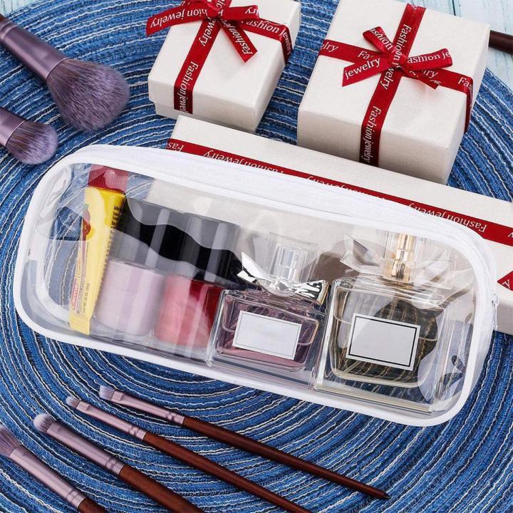 Transparent PVC Exam Pencil Case High Quality Student Zipper Stationery Storage Case Pouch Organizer for School Test