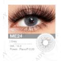 Best eye lenses Three Tone natural misty grey Color 1 Pair of Contact Lens Multi Color artificial eye lenses With Full Kit. 