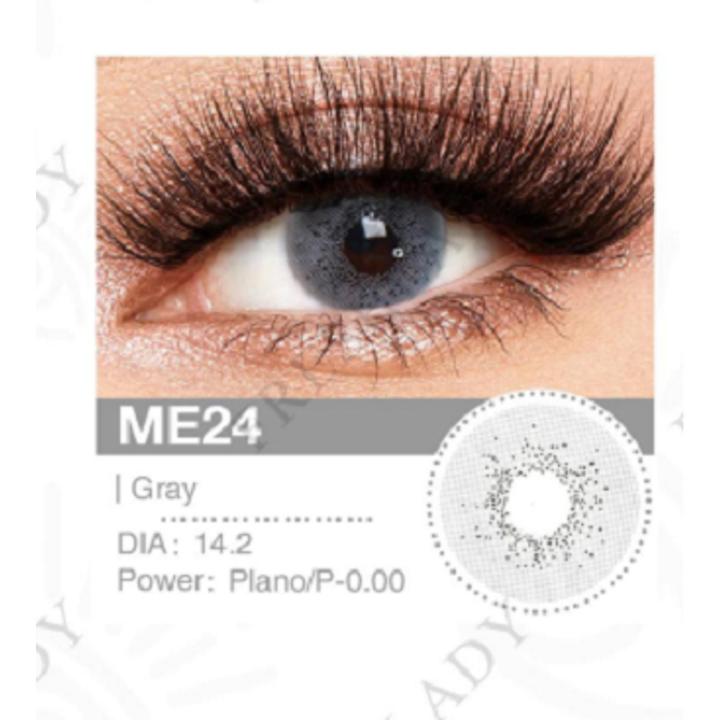 Best eye lenses Three Tone natural misty grey Color 1 Pair of Contact Lens Multi Color artificial eye lenses With Full Kit