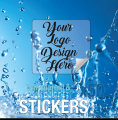 Transparent Image/ Logo Stickers | Custom Business print, vinyl stickers. 