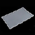 Large Rectangular Resin Silicone Mold With Irregular Edges  15 inches , 15" recatngle tray mold , 16" tray For resin art epoxy resin DIY Casting molds DIY Tools Casting Molds Decoration Molds Decoration tools. 