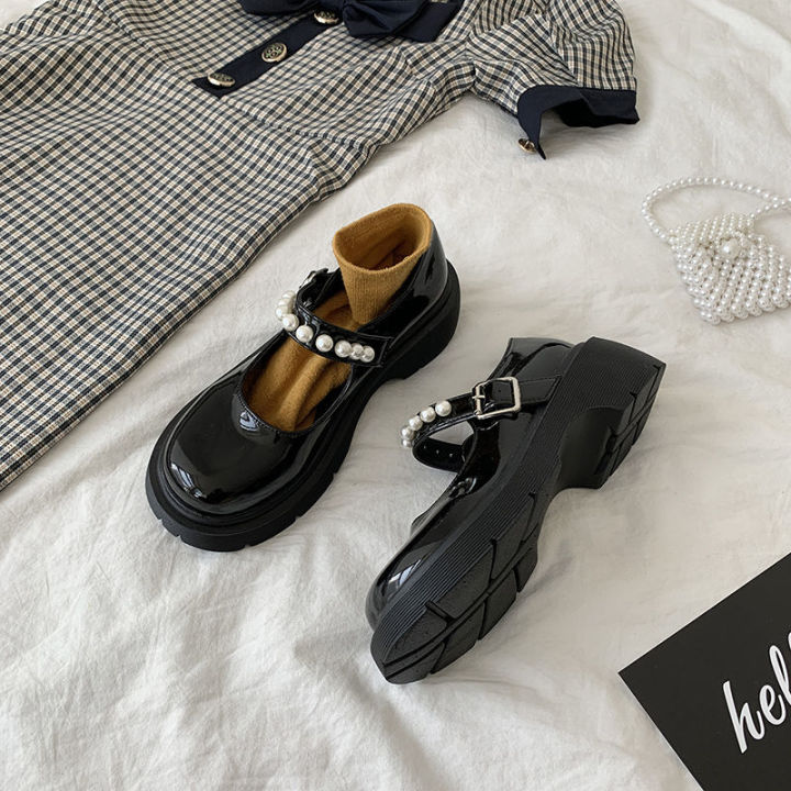 French%20retro%20British%20style%20small%20leather%20shoes%20female%202021%20spring%20new%20pearl%20fairy%20word%20with%20thick%20sole%20Mary%20Jane%20shoes%20-%20Image%203
