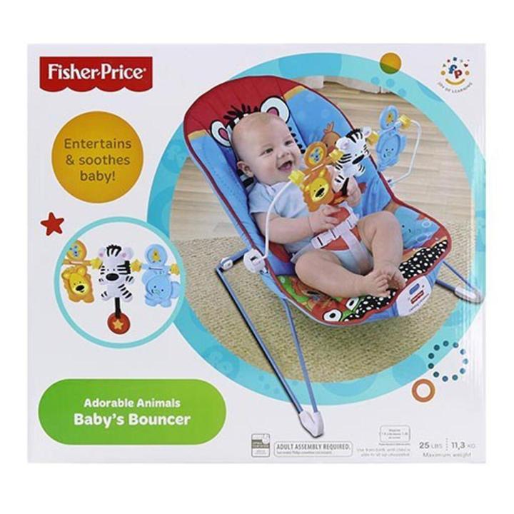 Fisher price bouncer blue deals