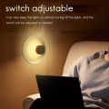 LED Indoor  Wall Lamp Motion Sensor Human Induction Entrance&Aisle Sconce Night  for Stairs Home Bedroom Black. 