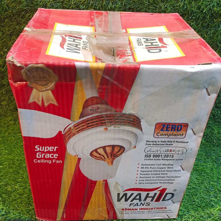 Wahid Fan Grace Lahore Model 56 Inch Ac Dc Remote Control 3 Years Motor Warranty Pure Copper Ceiling Fan