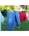 Heavy Duty Wet Cloth Laundry Rope PVC Coated Metal Cloth Drying Wire - 20 metres Green. 
