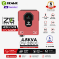 Ziewnic Z5 Series PV6500 Hybrid Solar Inverter 4.5KVA | Pure Sine Wave | On/Off Grid | 5 Year Warranty | Ziewnic Solar Energy Official Store. 