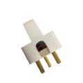 30A 3 Pin Male Power Plug Top (Shoe) Porcelain Base. 