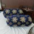 Luxury 2pc Gao Takia/ Pillow Cover , Stuff Soft Velvet jucard  2 Gol Takiya  Cover. 