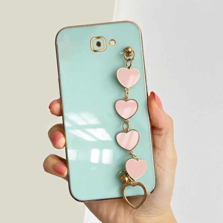 COROGI%20for%20Samsung%20Galaxy%20J5%20Prime%20Back%20Cover%20with%20Love%20Heart%20Bracelet%20Chain%20Stylish%206D%20Plating%20Shiny%20Cases%20Soft%20Silicone%20Mobile%20Phone%20Case%20Pouch%20for%20Girls%20-%20Image%202