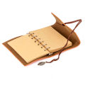 Vintage Retro Loose-leaf Notebook Faux Leather Leaf Notepad Journal Diary Gift. 