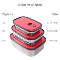 Lunch Box Stainless Steel Rectangular Lunch Box Choose From (S-M-L) PINK. 
