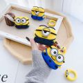 Minions single eye double eye cute Cartoon Silica gel Fashion AirPods 3 case 2021 AirPod 1 2 pro Cases Soft Cover Drop. 