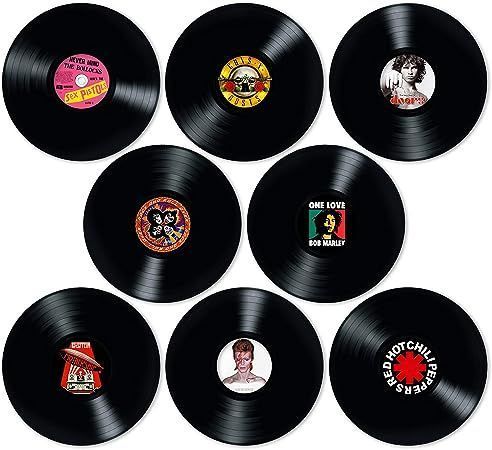3 Pcs 12" Vinyl Record for Decorating Rock Music Party Birthday office Home Wall Decoration Theme Party 70s 80s 90s Retro Vintage Old School (Lps Vinyl Reords