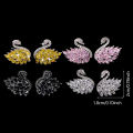 1Pair Fashion Swan Needle Earring Temperament Crystal Rhinestone Jewelry Podazz. 