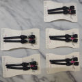 Fancy Stylish Hair Clips for Girls and Women - Random Multi Color- Art# SS-Bow Design-FWAH-0005. 