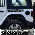 【Universal Car Parts Store】A Jeep 4x4 4WD SUV Car Stickers Creative Funny Decals For Compass Patrio Auto Tuning Styling D21. 
