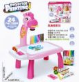 Kids Projector Painting & Drawing Table Set - 24 Patterns Toys Projector Painting Early Learning Erasable Writing and Drawing Board Foxen. 