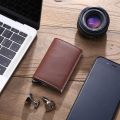 SHUJIN Short Men Wallets Luxury Designer High Quality Pu Leather Vintage Male Wallet Credit Card Holders Small Men's Purse. 