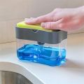 Soap Dispenser, Soap Pump Sponge, New 2-in-1 Manual Press Liquid Sponge Holder, Soap Dispenser for Kitchen - 13Ounces. 