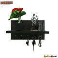 Wall Key Stand with Shelf, Key Organizer Rack for Entryway, Wall Mounted Key Holder, Decorative Home Storage Shelf, Easy Assembly, GloWooDecor. 