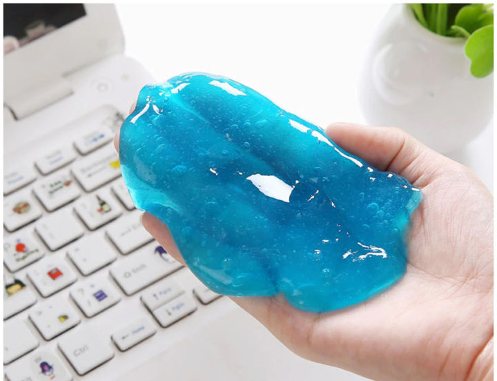 Soft Cleaning Sticky Slime Goo For Car Air Vent Dashboard Laptop Computer Keyboard Mobile Gap Dirt Removal Cleaner For Auto Interior Conditioner Outlet Adhesive Super Car Cleaning Compound Sponge Wash Mud Remove In Gaps Corners For Home Office