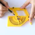 Angle Finder Multi-Angle Measuring RulerPlastic Protractor And Angle Template Tool Angle Finder With Articulating Arms. 