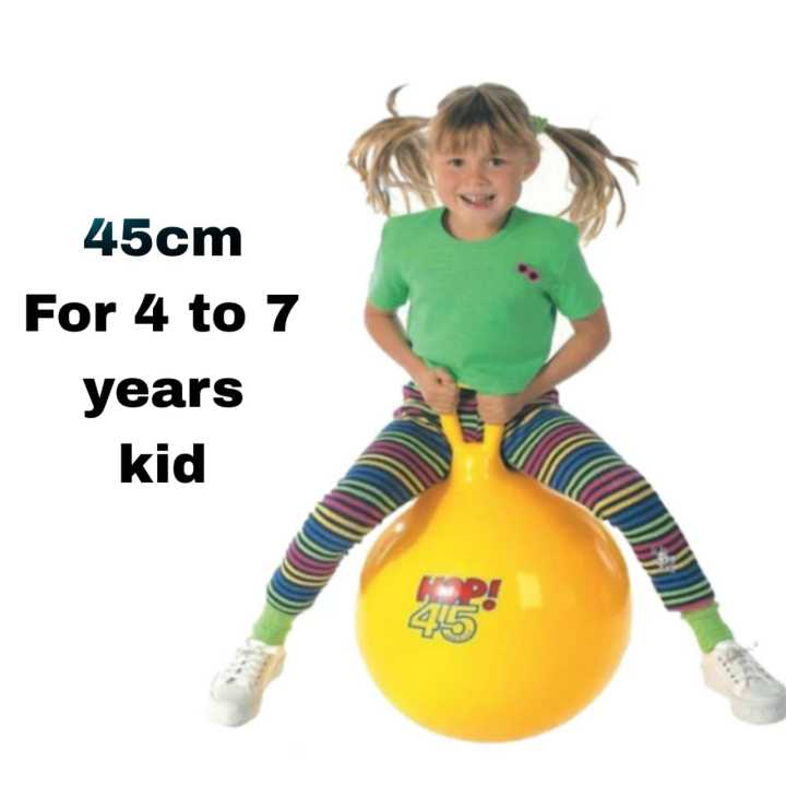 Hop ball for Kids Hop Ball with Handle for Exercise Inflatable Jump Ball Kids Inflatable Bounce Jumping Hopper Hop Ball For Children Educational Toys Kids Birthday Gift Daraz.pk