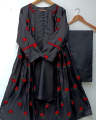 Luxe 3 Pc Stitched Gown / Kattan Silk Elegant Embroidered / Dress For Girls and Women.. 