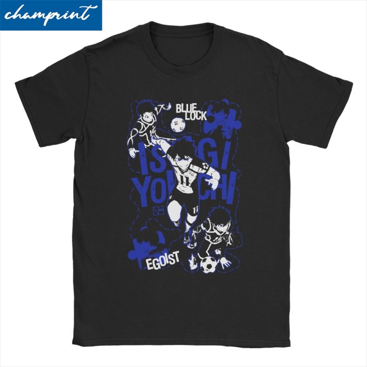 Isagi Yoichi Blue Lock for Men Women T Shirts Japanese Anime Hipster Tees Short Sleeve T-Shirts Pure Cotton Classic Tops